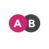 two circles with letter A and B indicating there are two different modes